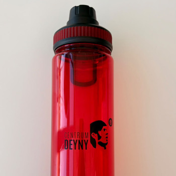 Butelka z dziubkiem czerwona 750 ml